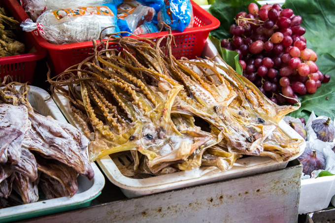 dried squid in Hong Kong market