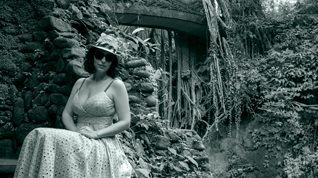 jessica peterson in monkey forest sanctuary, ubud, bali