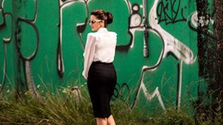 guam asos blouse j.crew skirt