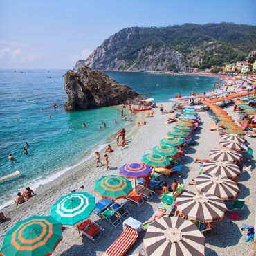Cinque Terre umbrellas, Italy
