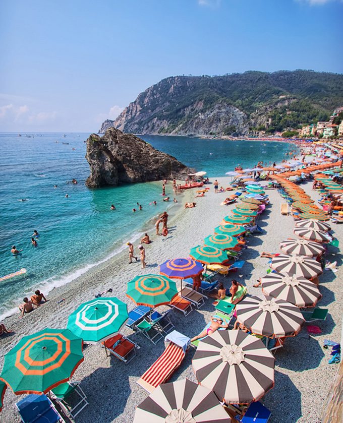 Cinque Terre umbrellas, Italy