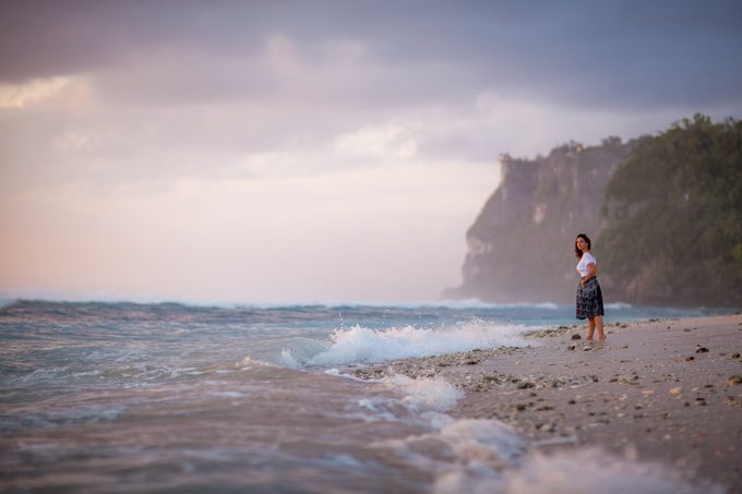 Jessica Peterson of Global Girl Travels in Guam on Gun Beach