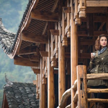 Jessica Peterson at No. 5 Valley B&B, Zhangjiajie, China