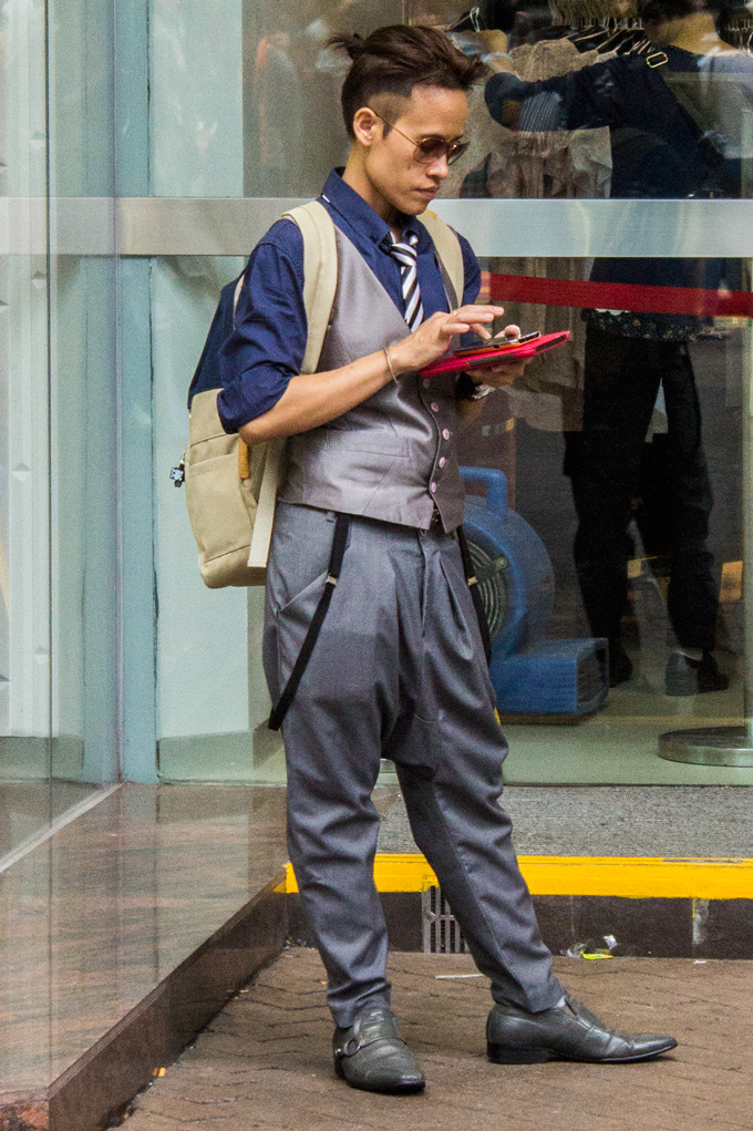 Hong Kong street style man