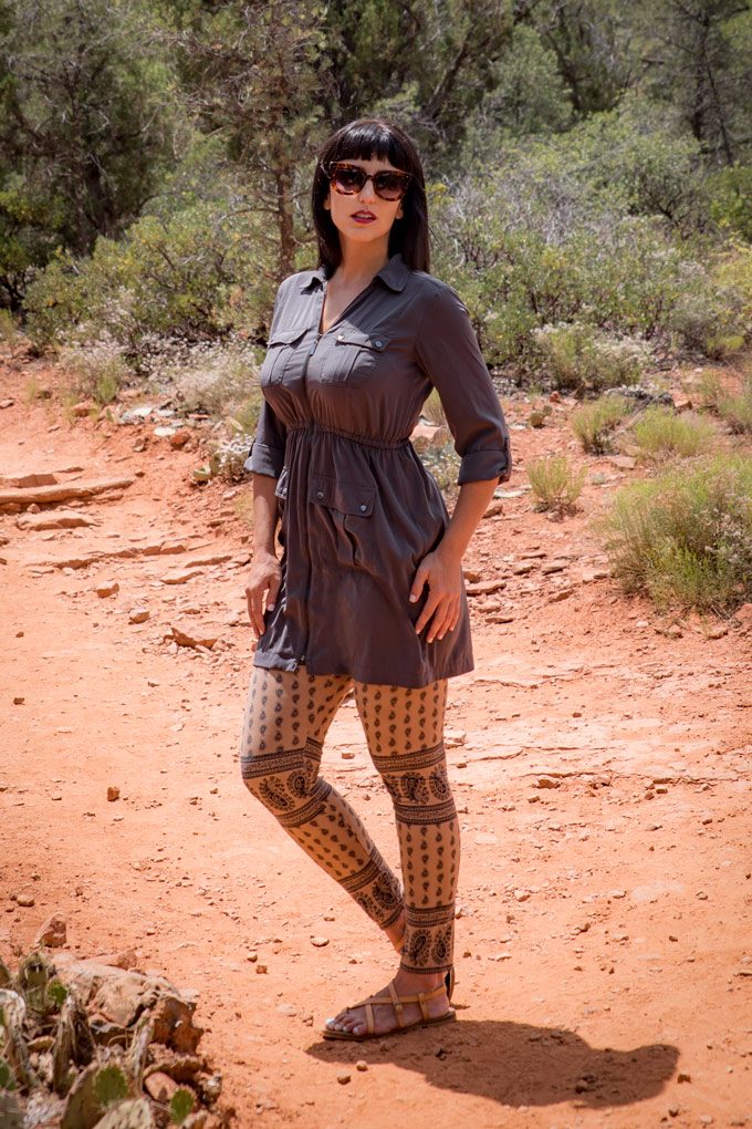 Jessica Peterson of Global Girl Travels at Red Rocks of Sedona, Arizona
