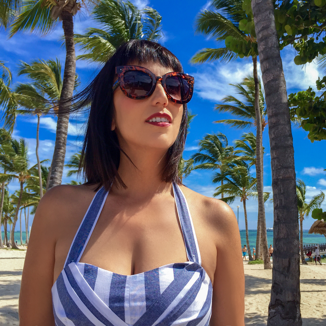 Jessica Peterson of Global Girl Travels at Barcelo Bavaro Palace Deluxe, Punta Cana, Dominican Republic