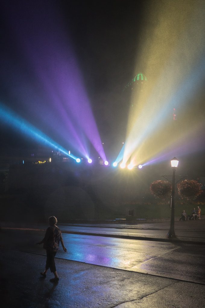 Niagara Falls at night, Ontario, Canada