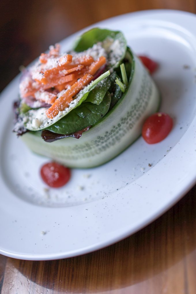 cucumber-wrapped salad near Niagara Falls, Ontario, Canada