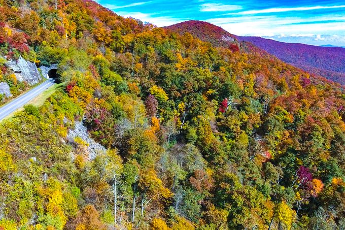 Asheville, North Carolina fall autumn foliage