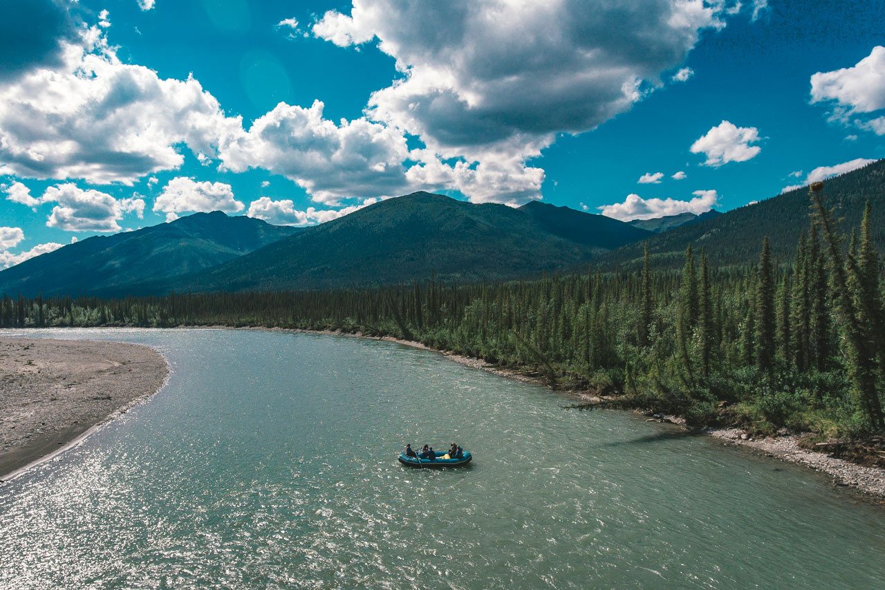 Raft on the Koyukuk River, Alaska